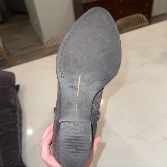 Dolce Vita Over-the-Knee Suede Boots in Gray - Picture 6 of 16